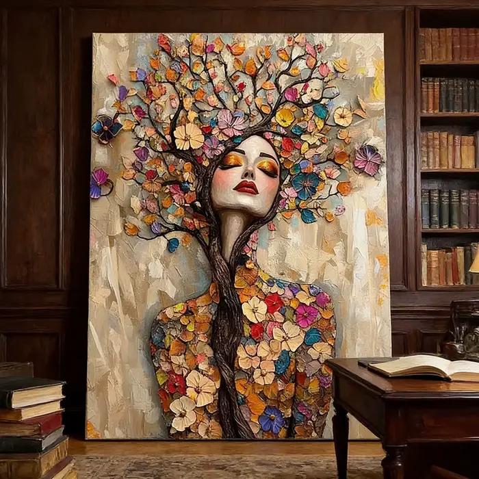 Peinture sur toile style Gustav Klimt