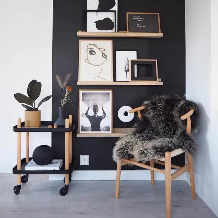 Art en rotin naturel + cadre en bois massif
