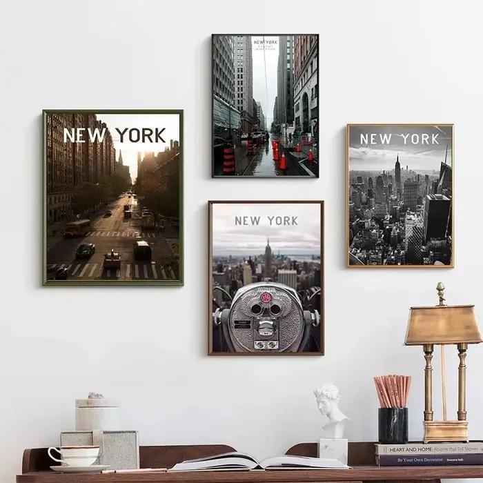 Peinture sur toile de la ville de New York