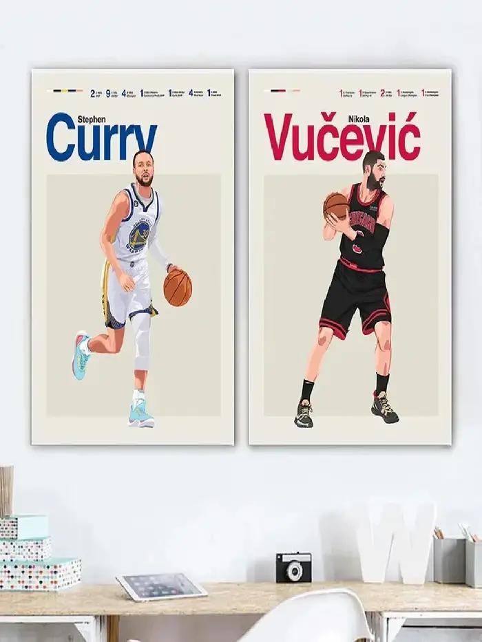 Affiche de joueur de basket-ball