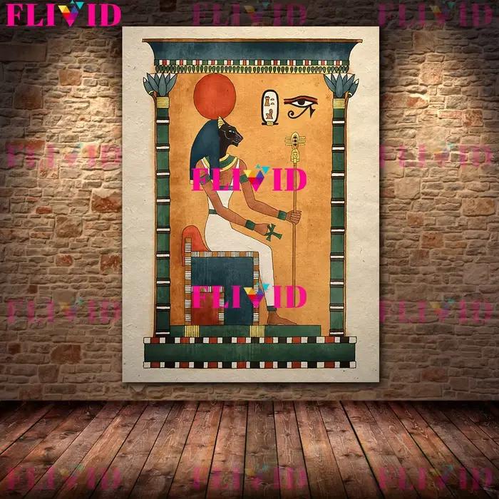 Affiche d'art égyptien antique imprimée