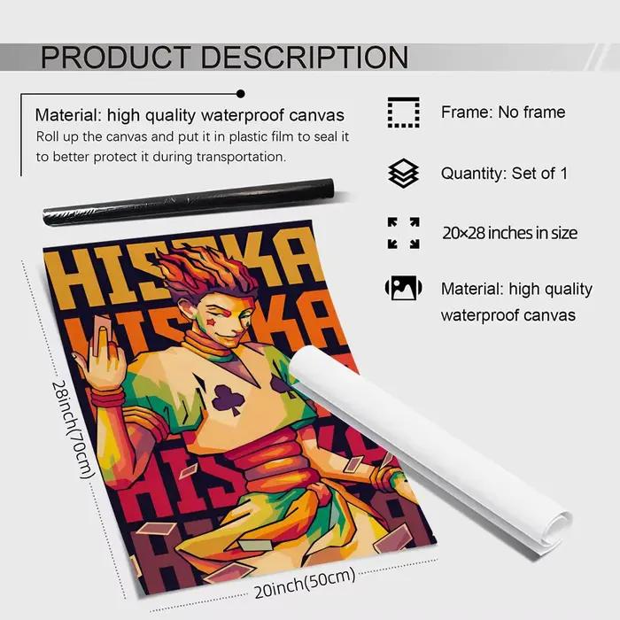 Hunter X Hunter Hisoka – peinture sur toile de calligraphie