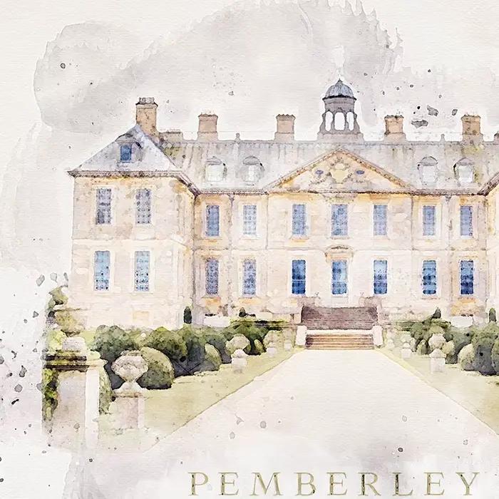 Affiche de fierté et de préjugés Pemberley