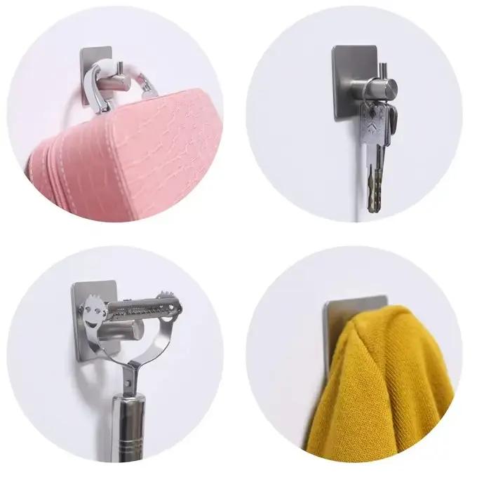 Crochets auto-adhésifs en acier inoxydable 3M