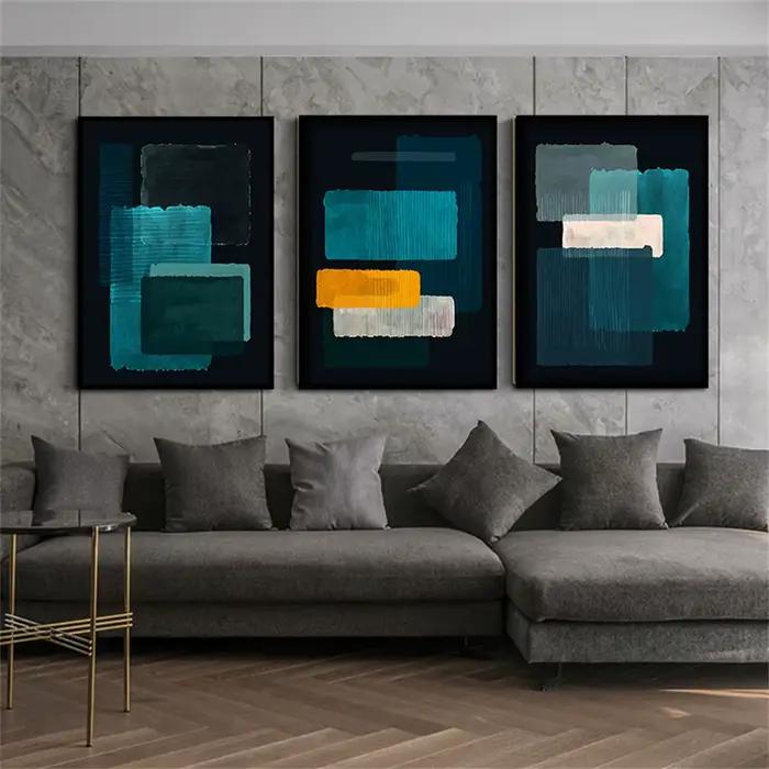Mark Rothko – réplique d'art bleu et noir