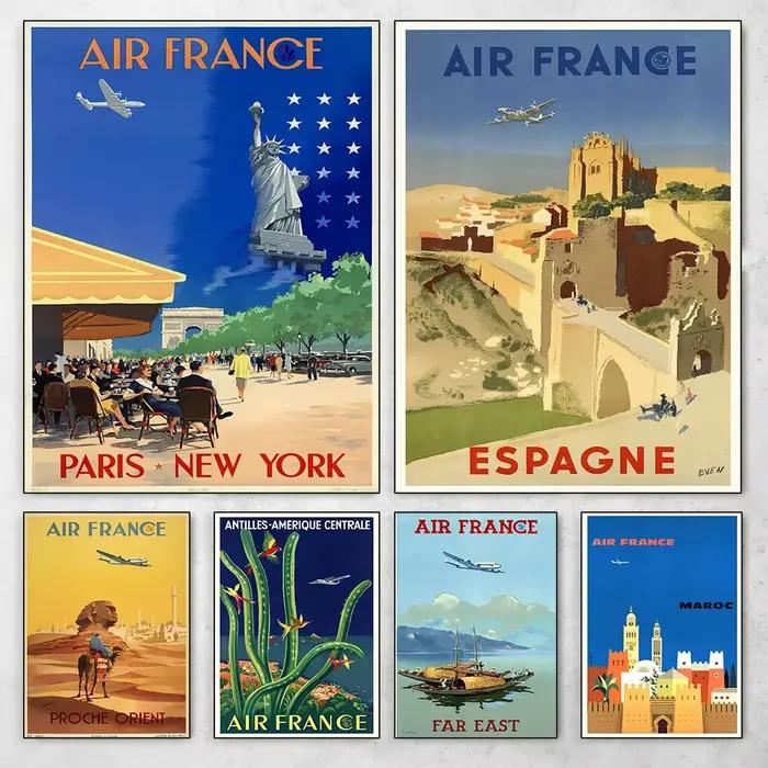Affiches vintage Air France