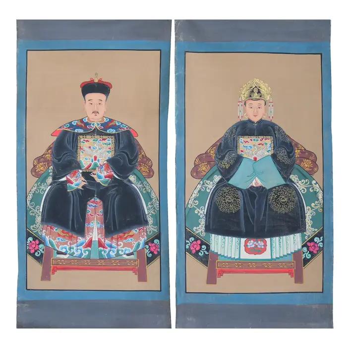 Peinture d'ancêtre peinte à la main sur tissu de toile