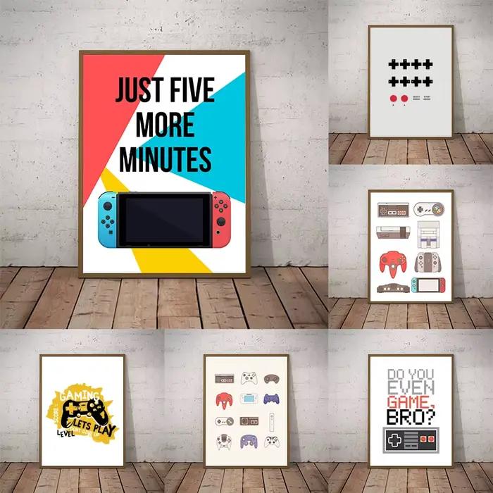 Affiches sur toile d'art mural de jeu vidéo