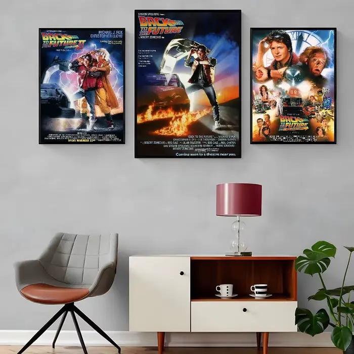 Affiche autocollante du film Retour vers le futur