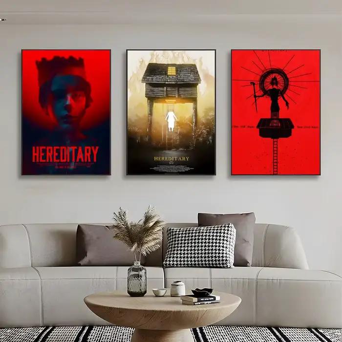 Affiche de film d'horreur H-Hereditary, impression d'art mural, affiche décorative, décoration murale, décoration de la maison, cadeau, sans cadre
