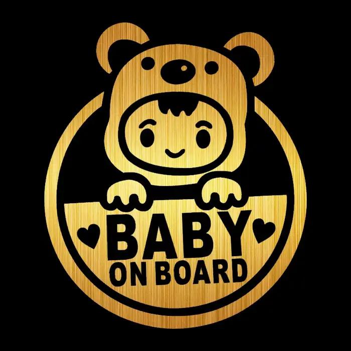 Autocollant de Moto bébé à bord, panneau de sécurité, autocollant automobile drôle JDM en vinyle, style de voiture pour yamaha suzuki