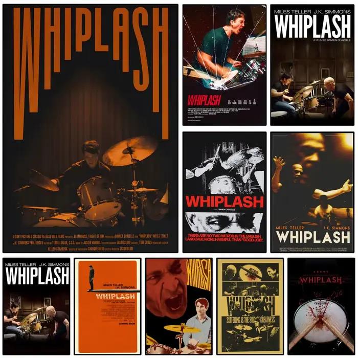 W-Whiplash MOIVE – affiche autocollante en papier imperméable