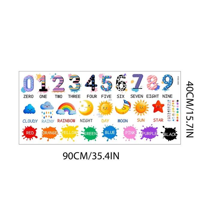 Autocollant mural pour l'éducation préscolaire