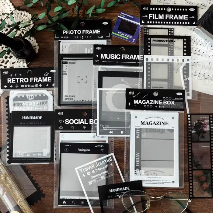 Autocollant de cadre de film photo vintage