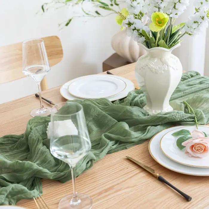 Chemin de table en gaze