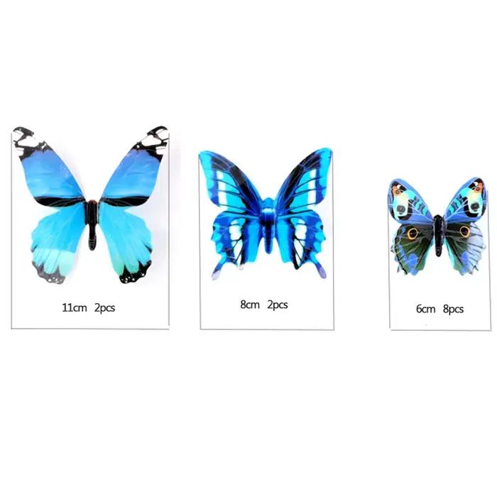 Autocollant mural créatif papillon lumineux 3D