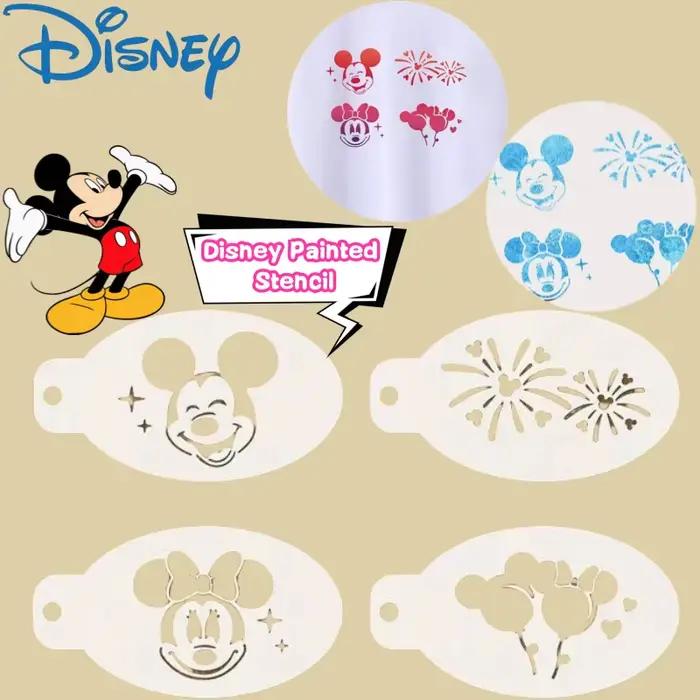 Pochoir peint Disney Mickey Minnie Mouse