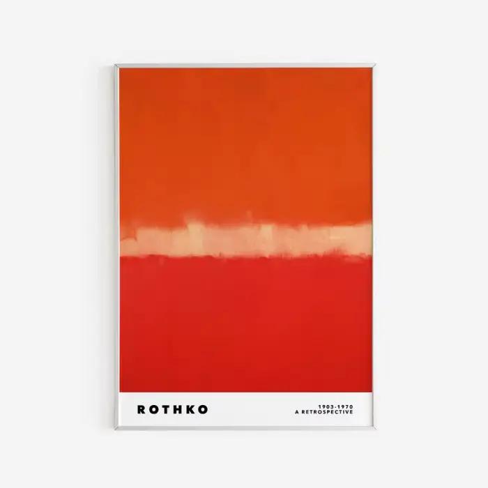 Affiche d'art abstrait coloré de Mark Rothko