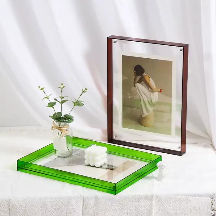 Cadre photo acrylique transparent pour la décoration intérieure