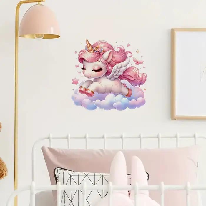 Autocollant licorne mignon