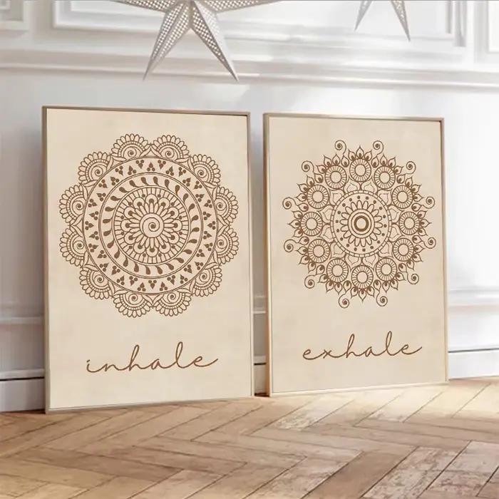 Toile d'art mural Mandala abstrait