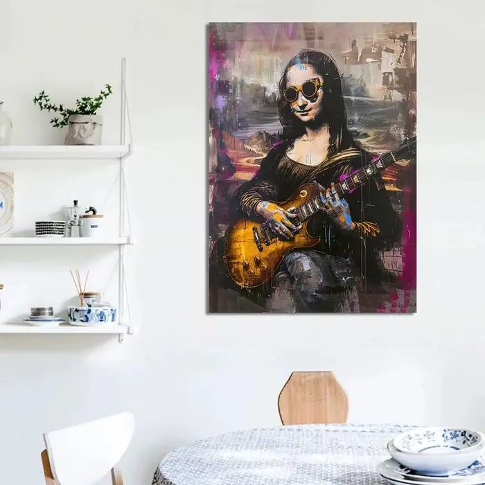 Leonardo Da Vinci œuvre salvator Mundi Mona Lisa toile peinture affiche impression mur Art pour salon décor à la maison