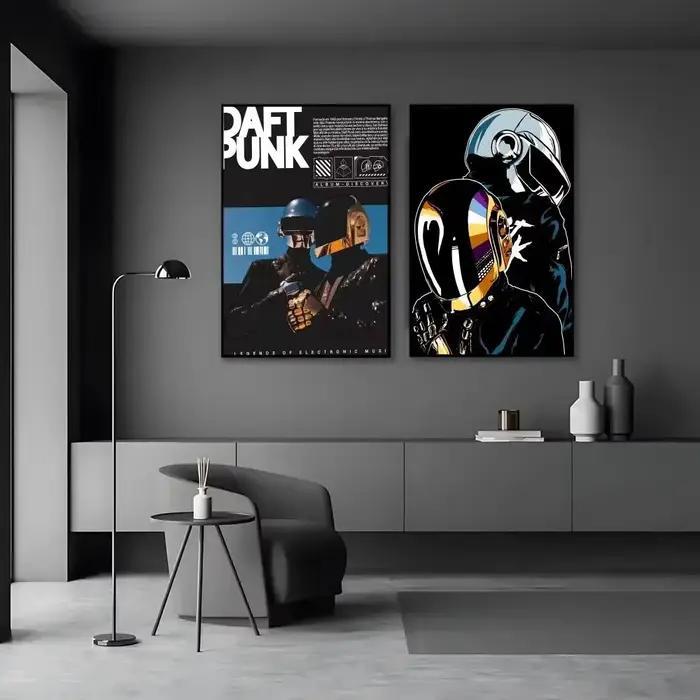 Affiche D-Daft Punk, impressions et affiches vintage de haute qualité pour la maison