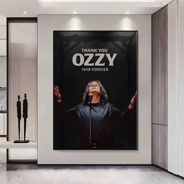 O-ozzy Osbourne groupe chanteur principal affiche HD affiches auto-adhésives imperméables idéal pour la décoration du salon chambre bar