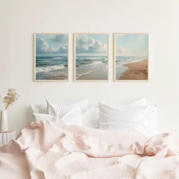 Lot de 3 impressions triptyques sur toile