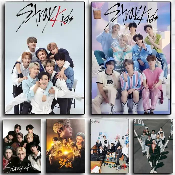 Affiche murale de groupe de garçons S-Stray K-Kids-S