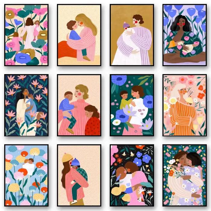 Toile imprimée d'art de maternité