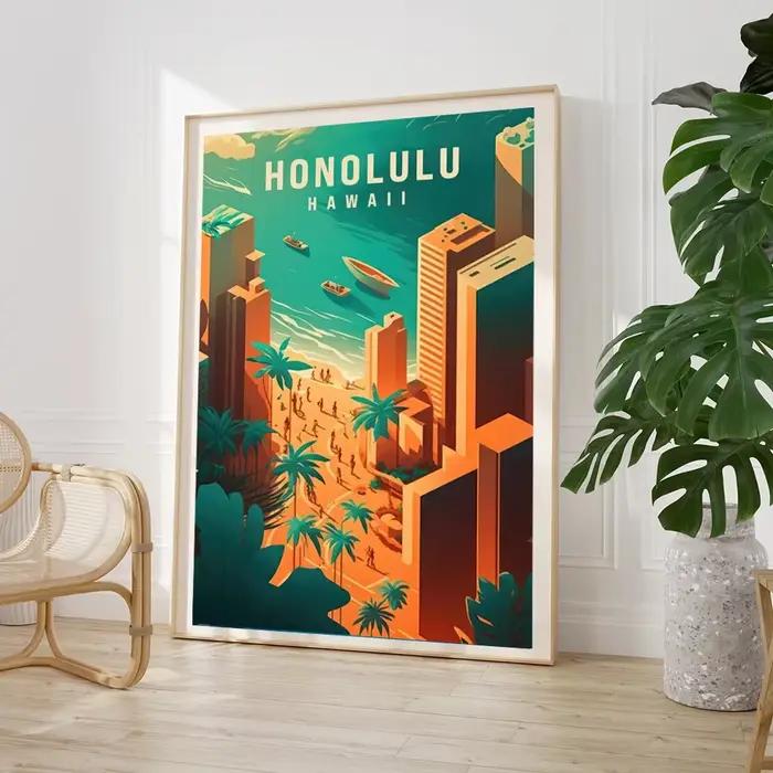 Affiches imprimées de villes de voyage mondiales