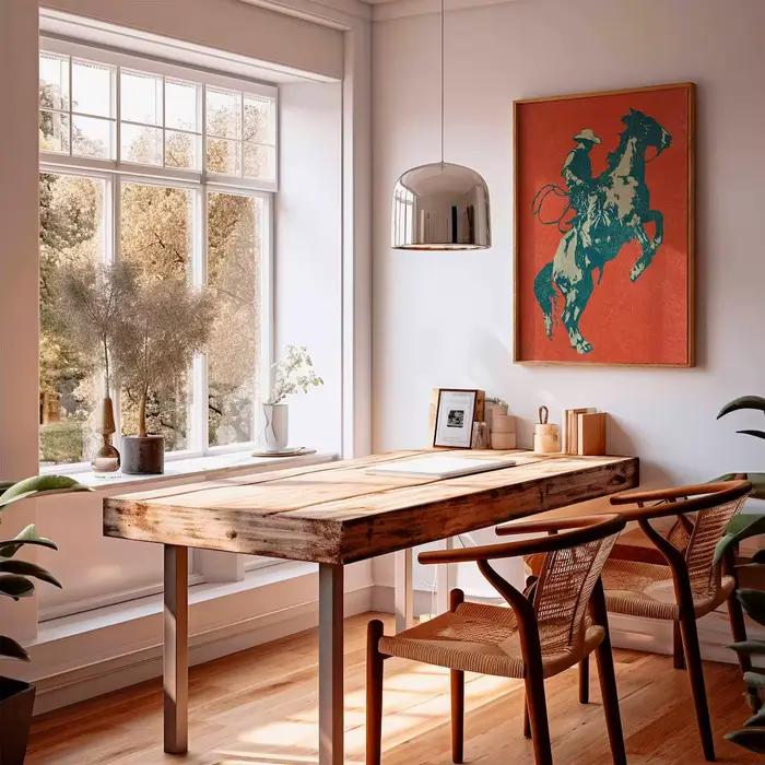 Affiche Cowboy, Art Mural Western
