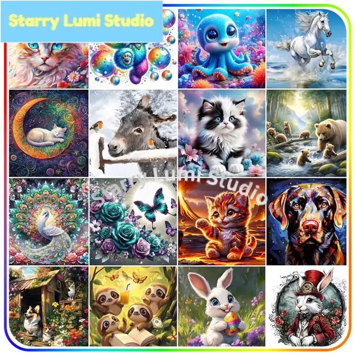 Peinture Diamant Nouveauté Animaux 5D Kits de Mosaïque