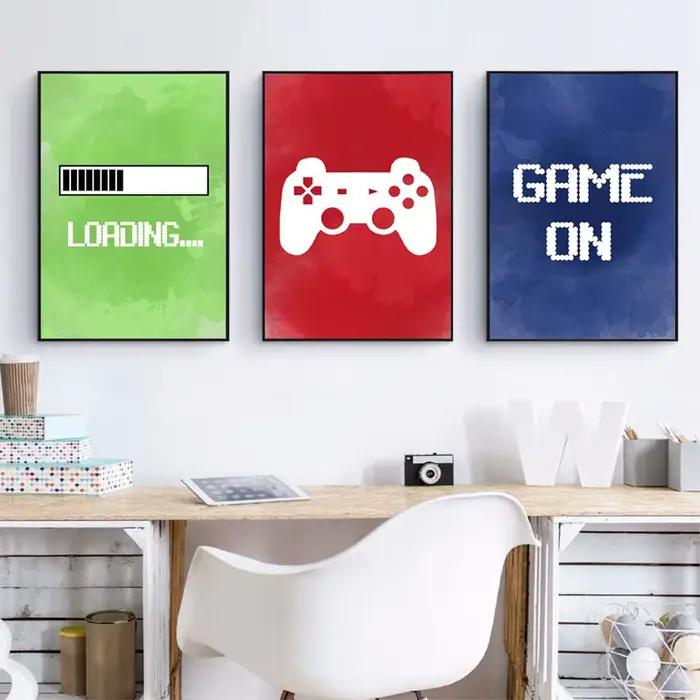 Affiches sur toile d'art mural de jeu vidéo