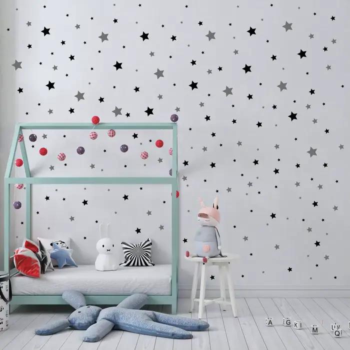 Autocollant Mural en Forme d'Étoile de Dessin Animé