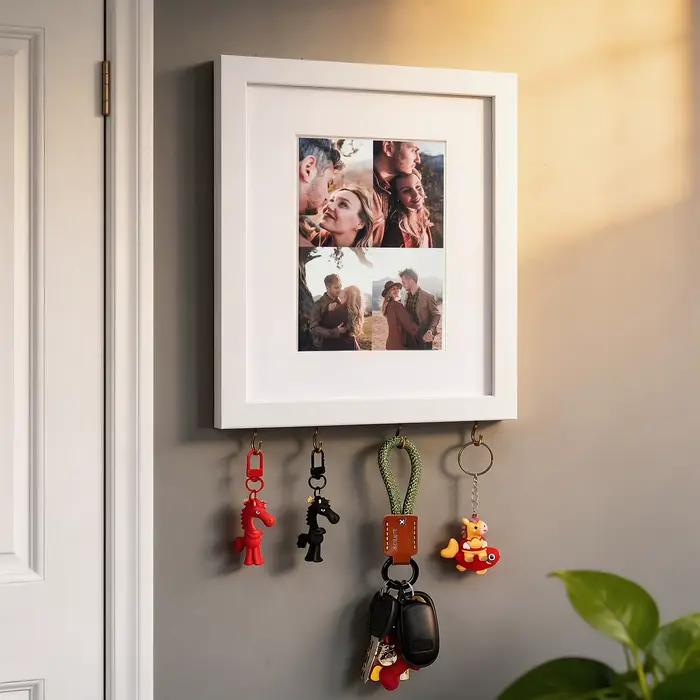 Cadre photo mural DIY avec crochet