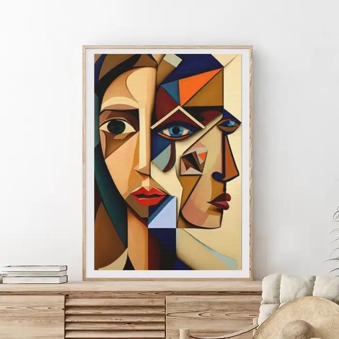Art mural abstrait scandinave