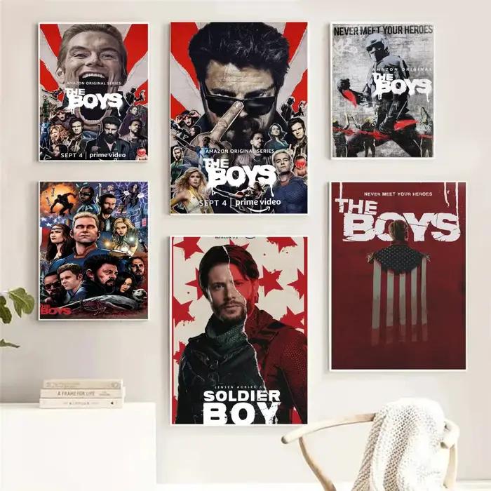 The Boys Classic films Poster Chambre salon étude et au-delà du décor auto-adhésif + cadeau parfait