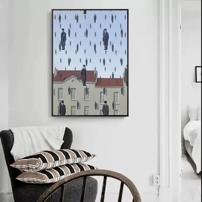Affiches et impressions sur toile de reproduction d'œuvres d'art classiques de René Magritte, art mural pour salon, Cuadros