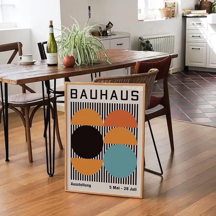 Affiches d'exposition d'art abstrait Bauhaus