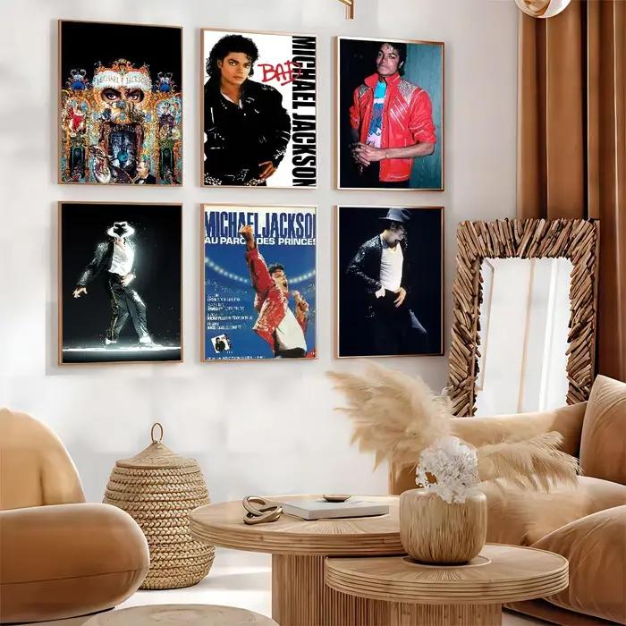 Michael Jackson Cartoon Pop Singer Art mural