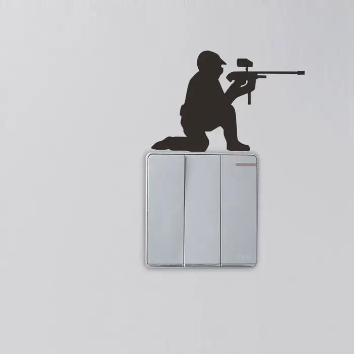Autocollant mural en vinyle pour interrupteur