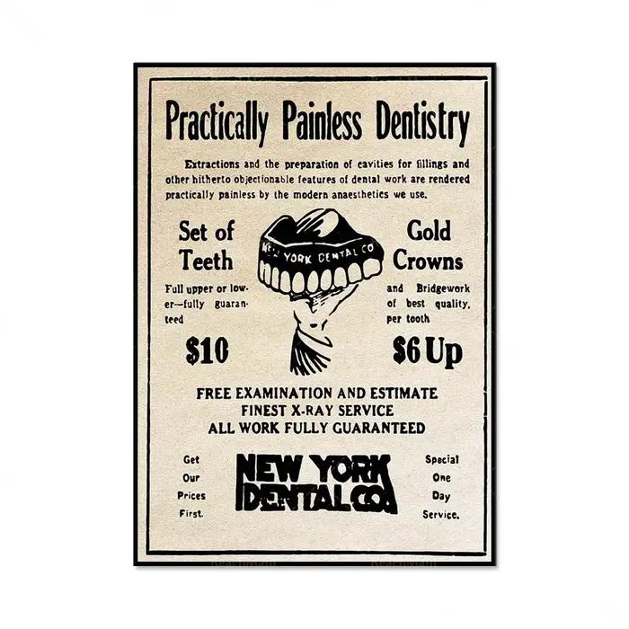 Peinture sur toile de dents d'art dentaire
