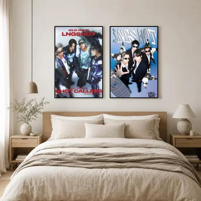 Affiche autocollante murale de marque LNGSHOT