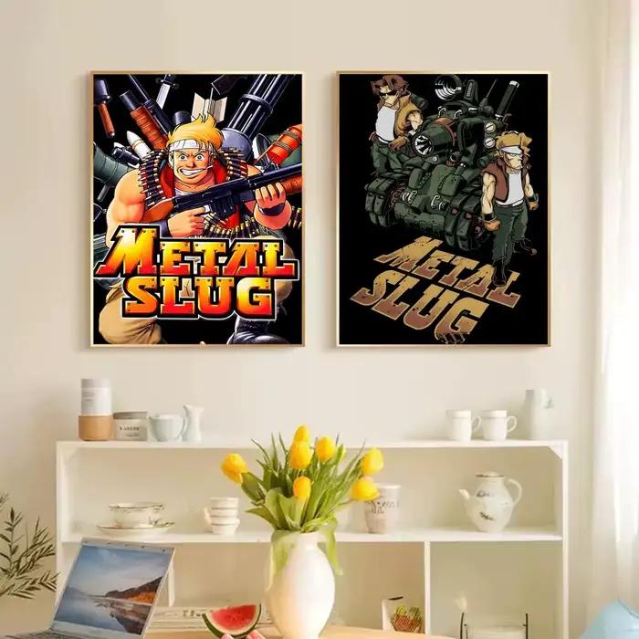 Affiche rétro M-Metal SlugS personnalisée, affiche en PP épaissie, autocollant mural pour la décoration de la maison