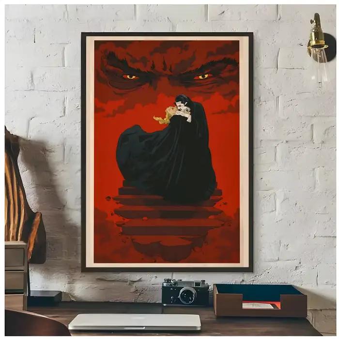 Affiche gothique d'horreur D-Dracula