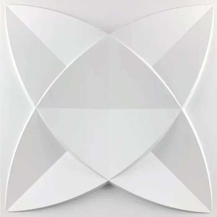 Panneau mural 3D blanc en mousse de brique