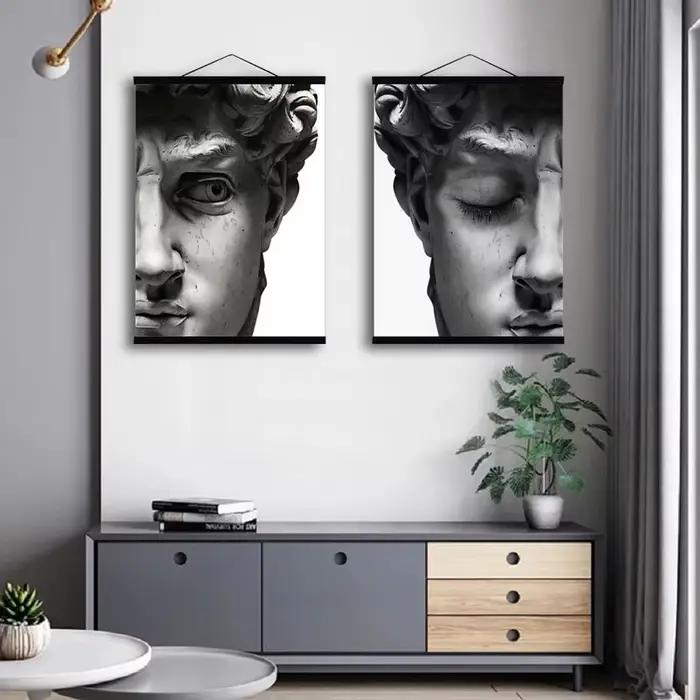 FANYS-Cadre de peinture magnétique en bois, cintre pour photo, affiche, toile, art, 21-70 cm