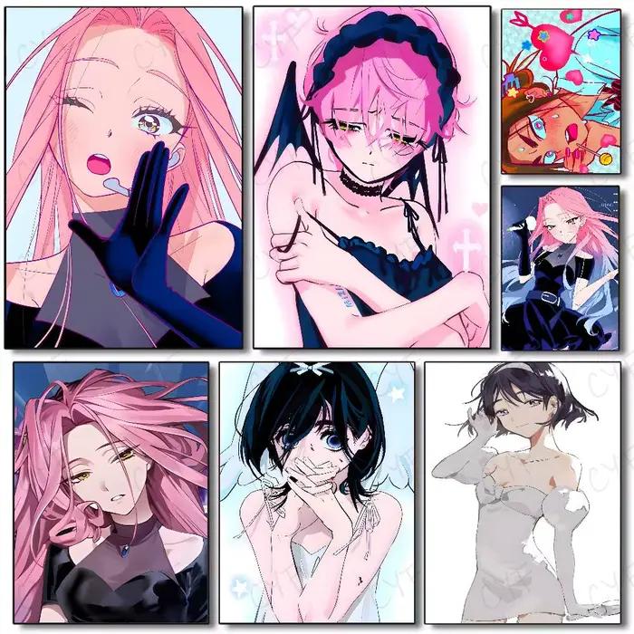 Affiche de scène Alien Anime, peinture artistique avec imprimés, décoration de maison, chambre à coucher, salon, cadeau